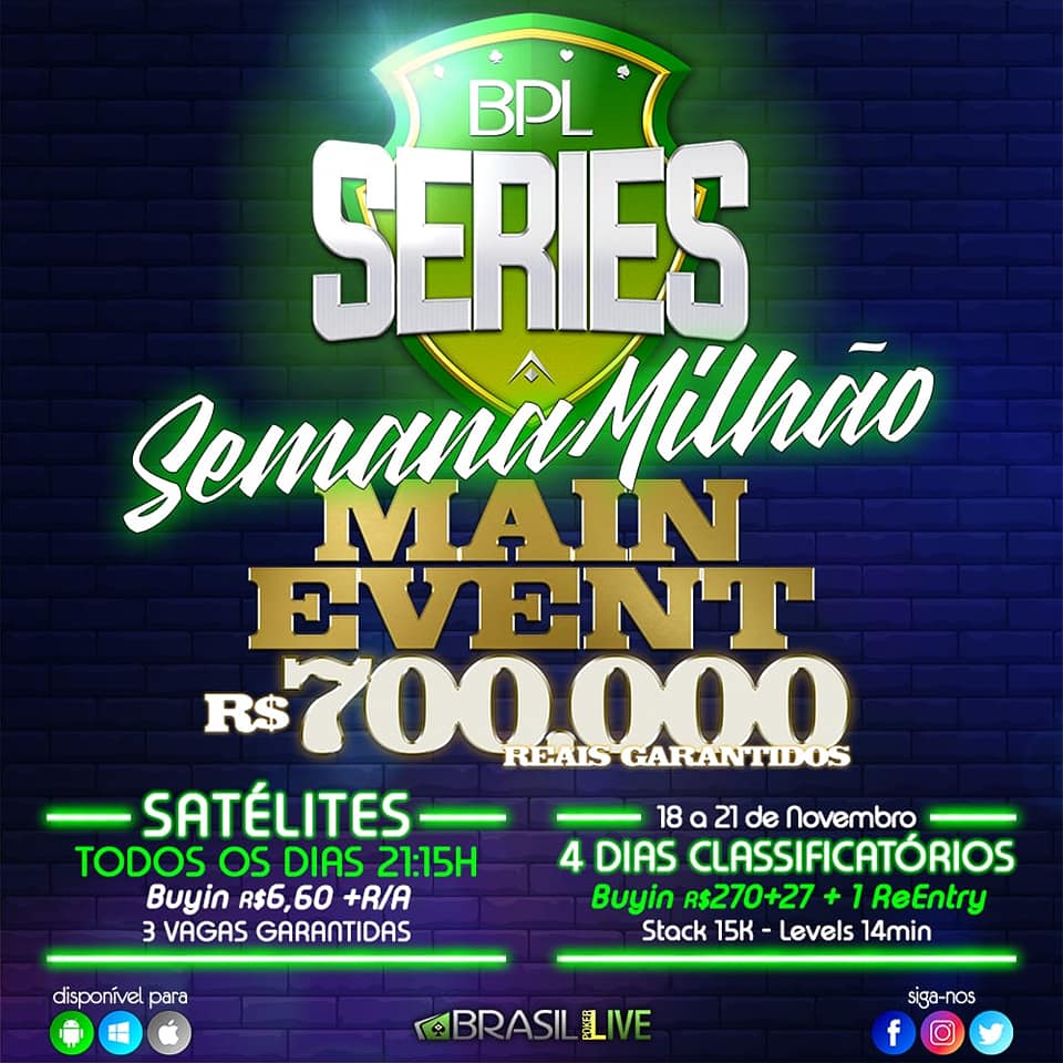 Brasileiros faturam nas mesas finais no Brasil Poker Live 700k Gtd !